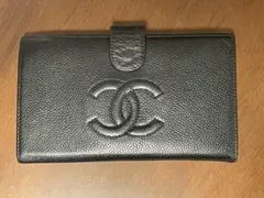 CHANEL シャネル キャビアスキン 黒 ココマーク