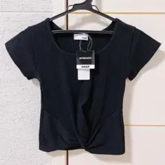 ANAP アナップ Tシャツ ブラック ねじりデザイン 半袖のサムネイル