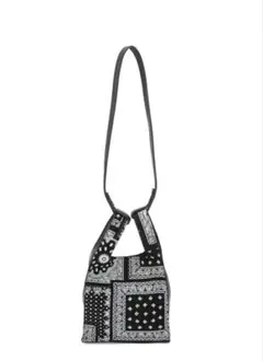 ニコアンド　ペイズリー柄　ショッパーショルダーバッグ