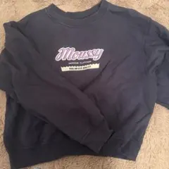 moussy マウジー 裏起毛 トレーナー スウェット ネイビー