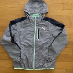 PUMA チェック柄レディース　ウィンドブレーカー M