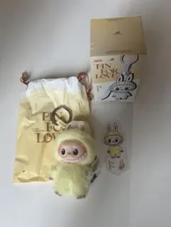 【正規品未使用】 LABUBU ラブブ F（薄いイエロー）