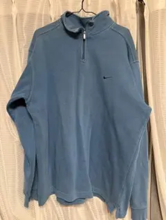 NIKE ハーフジップ スウェット ネイビー L