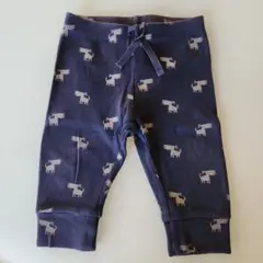 babyGap 犬柄 ロングパンツ ネイビー 70cm　パンツ