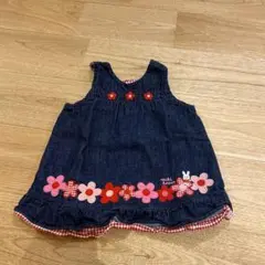 miki HOUSE デニムワンピース 80