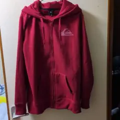 は*ン様 QUIKSILVER ジップアップパーカー レッド XLのサムネイル