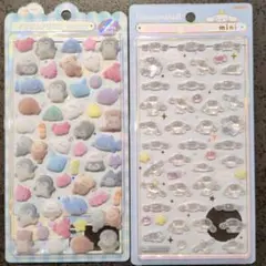 正規品　ボンボンドロップシールシナモン1枚　ふわふわドロップうみのいきもの1枚