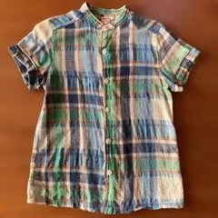 【冬セール】DENIM & DUNGAREE 半袖チェックシャツ