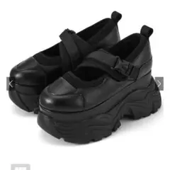 GRL厚底メッシュベルトスニーカー[ci483] 24.0cm