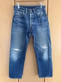 フルリペア済60s70sリーバイス501 66ビッグE実寸W31裏刻印6足長R