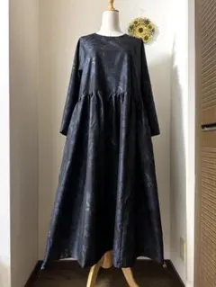 本場大島紬 ロングワンピース 証紙 さが美お誂え