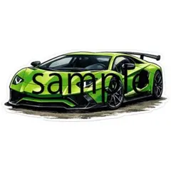 ランボルギーニアヴェンタドール実写風ステッカー