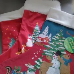 【未使用】KALDI クリスマスソックス 3点セットのサムネイル