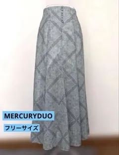 【MERCURYDUO】マーキュリーデュオ ペイズリー柄 ロングスカート F