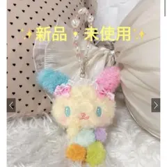 ✧*。くるくるファーヘッドドレスウサハナマスコット[sz033]✧*。のサムネイル
