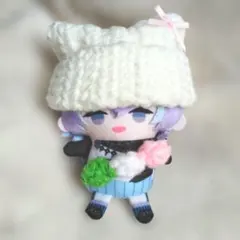 にじぱぺっと ネコ耳ニット帽＆三色団子バッグ ハンドメイド
