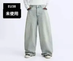 ZARA オーバーダイ BUGGY デニムパンツ 完売品 ZARA ザラ オーバーダイ BAGGY バギー デニムパンツ EU40
