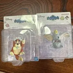 Disney 一番くじ E賞 2セット　ナナ　ダンボ　キーホルダー