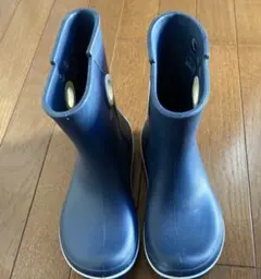 crocs ネイビー ショートレインブーツ