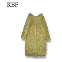 『ケービーエフ』 モヘヤ・羊毛混ロングカーディガン 前後2WAY ニット