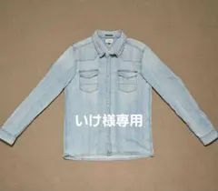 【いけ様専用・極美品】ヒルフィガーデニム メンズデニムシャ L ダメージ加工のサムネイル