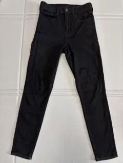 AMERICAN EAGLE ブラックスキニーデニム2SHORT ハイウエスト