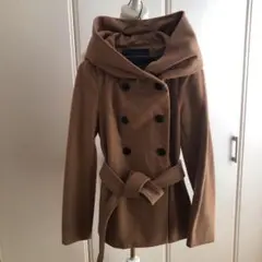 ZARA♪♪ ザラ　ベージュコート　フード　s 美品