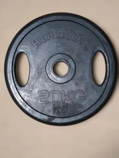 イサミ 50mm オリンピックラバープレート合計20㎏セット(10kg×2枚)①