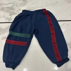 ネイビー 長ズボン 3T 赤緑ストライプ