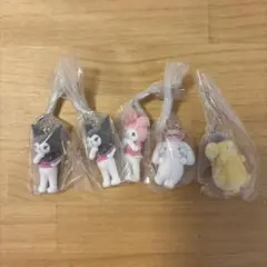 サンリオ　ライブキャラクター　ミニチュアチャーム　5点セット