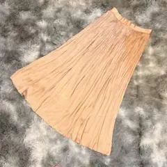 NATURAL BEAUTY BASIC プリーツスカート S ベージュ フレア