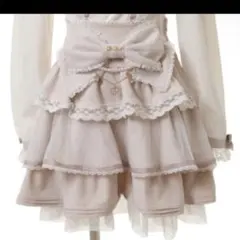 LIZLISA ビッグリボンティアードスカート ピンク