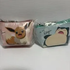 ポケモン　三角ミニポーチ　イーブイ　カビゴン　２点セット　匿名発送