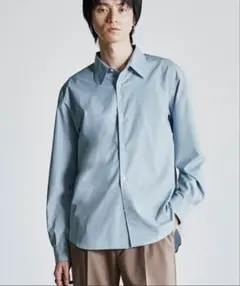 MICRO SPAN CROPPED SHIRT サックスブルー - メルカリ