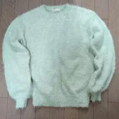 earth music & ecology ミントグリーンセーター