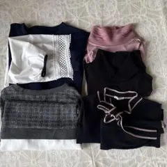 5点セットまとめ売り多色トップス 長袖Mサイズ