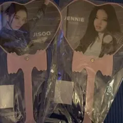 JISOO & JENNIE バラ売りハート型うちわ1／23以降発送