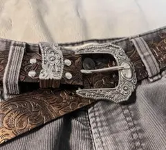 ウエスタンベルト y2k アメカジ グランジ アンティーク 男女兼用