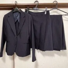 レディース　スーツ　11号　3点セット　ニッセン　ネイビー