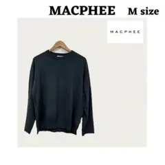 MACPHEE チャコールグレー トップス セーター