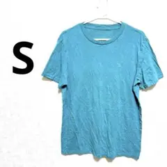 AMERICAN EAGLE ターコイズ Tシャツ 『S』 定番アイテム 差し色