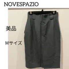 【美品】NOVESPAZIO スカート ひざ丈 レディース ブラック 黒 Mのサムネイル