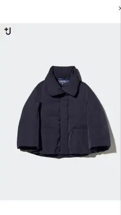 UNIQLO +Ｊジルサンダーハイブリッドダウンジャケット　ネイビーS