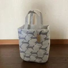 ダーツマチの巾着バッグ M ミナペルホネン ハンドメイドthoroughbred