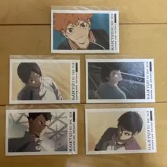 ハイキュー!! アニメイトカフェ 特典ステッカー5枚セット フォトカード