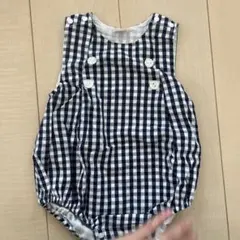 petit main ロンパース 80cm ギンガムチェックのサムネイル