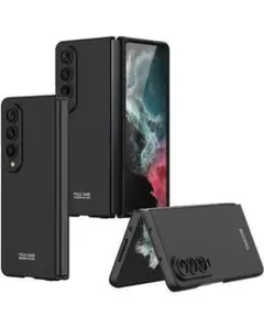 Galaxy Z Fold4 スマホケース　黒　ブラック　手帳型　超うす　軽量