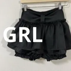 グレイル　GRL インパン付きリボンミニスカート　Mサイズ　at2252　美品