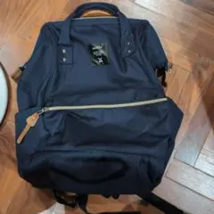 anello 紺色リュック　状態美品！口金リュック