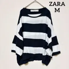 ZARA ボーダーニット M 七分袖